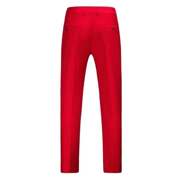 Men’s or Teen Red Flat Fronted Dress Pants Prom Party Formal Size 31 NWT - Picture 2 of 9